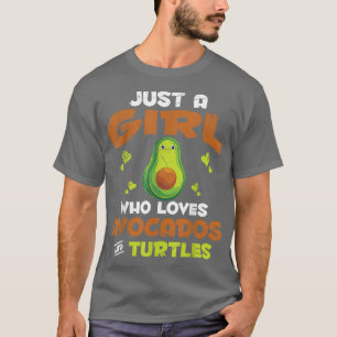 Schattig zeedier Avocado liefhebber meisjes vrouwe T-shirt