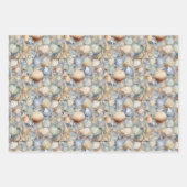 schattig zeeslagpatroon inpakpapier vel (Voorkant)