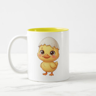 Schattig Zingend Eendje "Zing voor een Kwak-tastis Tweekleurige Koffiemok