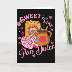 Schattig Zoet Als Pan Dulce Spaans Mexicaans Brood Kaart