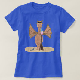 Schattig zomer ontwerp draak op het strand Dames  T-shirt