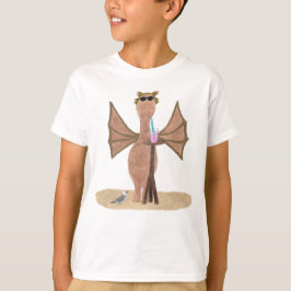 Schattig zomerdragontje op het strand voor kindere t-shirt