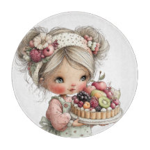 SCHATTIG ZOMERTHEMA MEISJE MET VRUCHTENTAART