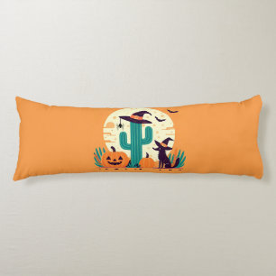 Schattig, zuidwestelijk Halloween woestijn/cactus Lichaamskussen