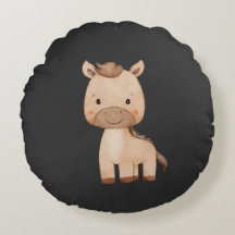 Schattig zwart paard