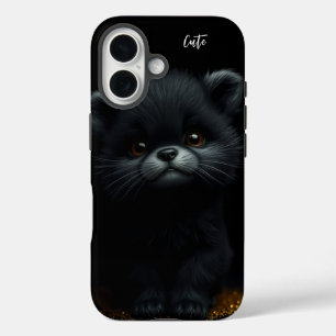 Schattig zwarte keuten iPhone 16 hoesje