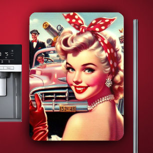 Schattige  1950s Meisje Magneet