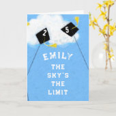 Schattige 2024 Afstuderen Kaart (Gele Bloem)