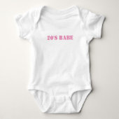 Schattige 20s (2020 dat is) babe Funny Kinder Knic Romper (Voorkant)