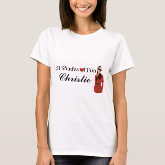 Schattige 21 tinten plezier verjaardagstshirt t-shirt
