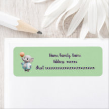 Schattige 3D Olifant Baby Shower Bedankt