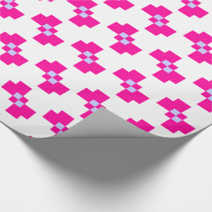 Schattige 8 Bit Pixelen Boog Cadeaupapier