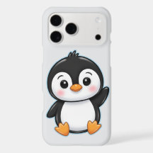 Schattige Aandoenlijke Baby Pinguïn die Zwaait Kun