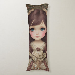 Schattige Aandoenlijke Vintage Stijl Chibi Kawaii Lichaamskussen