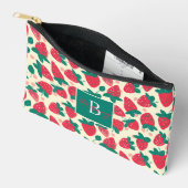 Schattige aangepast aardbeienpatroon etui (Open)