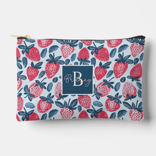 Schattige aangepast aardbeienpatroon etui (Voorkant)