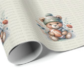 Schattige aangepast Beer Cadeaupapier (Rol Hoek)