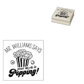 Schattige aangepast gepersonaliseerd lerarengesche 	rubberstempel (Gestempeld)