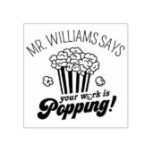 Schattige aangepast gepersonaliseerd lerarengesche 	rubberstempel (Afrduk)