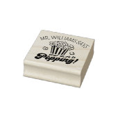 Schattige aangepast gepersonaliseerd lerarengesche 	rubberstempel (Stempel)