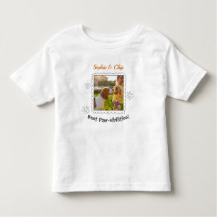 Schattige Aangepast Kind Pet Foto Lijst Naam Tekst Kinder Shirts