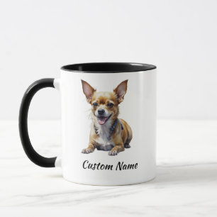 Schattige Aangepaste Chihuahua Hond Hondenliefhebb Mok
