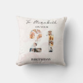 Schattige aangepaste gezinsfoto kussen (Voorkant)