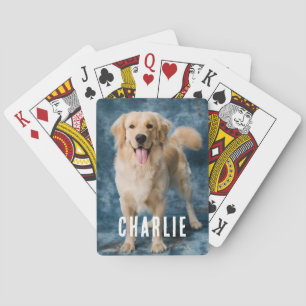 Schattige Aangepaste Huisdier Labrador Retriever D Pokerkaarten