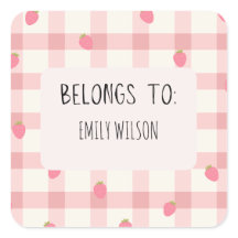 Schattige aangepaste naamlabel