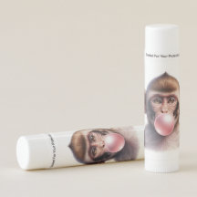 Schattige Aap Blowing Bubbles Bubble Gum