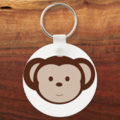 Schattige aap Sleutelhanger (Voorkant)