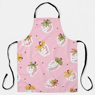 Schattige Aardbeien Fruit Behang Schort