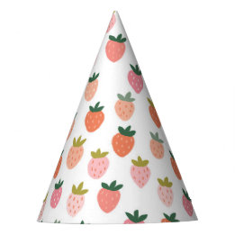 Schattige Aardbeien Party Pet Feesthoedjes