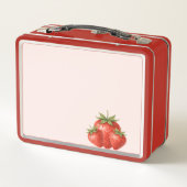 Schattige Aardbeienfruit Roze strik Coquette Monog (Achterkant)