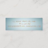 Schattige aardverslapper mini visitekaartje (Achterkant)