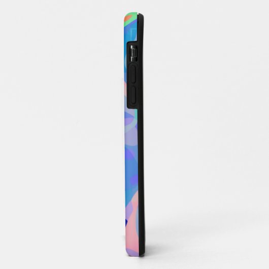 Schattige Abstract Blauw Pastel Neon Herhalingspat Case-Mate iPhone Case (Achterkant/links)