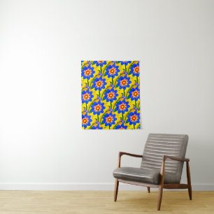 Schattige Abstract bloemenpatroon Wandkleed