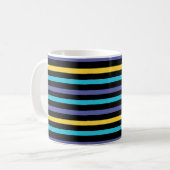 Schattige Abstract strepenpatroon Koffiemok (Voorkant links)