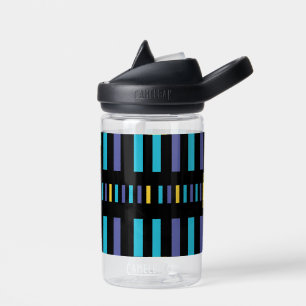 Schattige Abstract strepenpatroon Waterfles