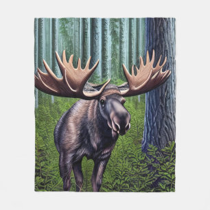 Schattige Abstracte Kleine Moose Fleece Deken