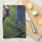 Schattige Abstracte Kleine Moose Theedoek (Quarter Fold)