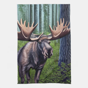 Schattige Abstracte Kleine Moose Theedoek