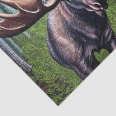 Schattige Abstracte Kleine Moose Tissuepapier (Detail)