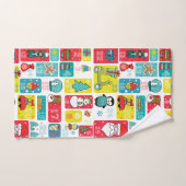 Schattige adventskalender kerst bad handdoek (Handdoek)