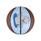 Schattige afbeelding van poreuze cartoon basketbal (Verticaal)