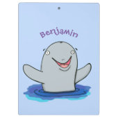 Schattige afbeelding van poreuze cartoon klembord (Achterkant)