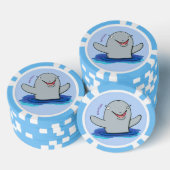 Schattige afbeelding van poreuze cartoon poker chips (Opstapeling)