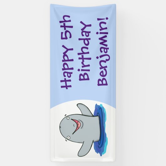 Schattige afbeelding van poreuze cartoon spandoek (Verticaal)