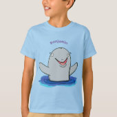Schattige afbeelding van poreuze cartoon t-shirt (Voorkant)