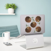 Schattige Afro-Amerikaanse Jongens Sticker (Laptop op bureau)